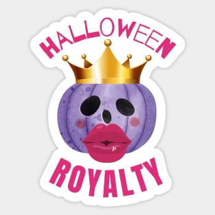 HALLOWEEN ROYALTY - Funny Halloween Pumpkin Head | Halloween Costume Sticker